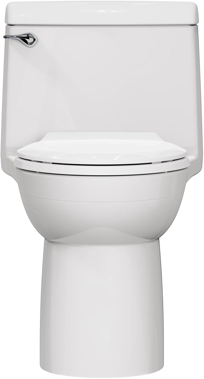 American Standard 2034314.020 Champion 4 One-Piece Toilet with Toilet Seat, Elongated Front, Chair Height, White, 1.6 gpf