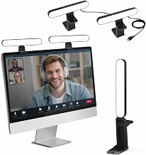 UBeesize Dual Webcam Light for Video Calls with Monitor Stand, 2-Pack - Image 1