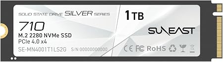 SUNEAST 1TB M.2 2280 PCIe4.0 NVMe Gen4x4 Internal SSD,Up to 7000MB/s Read