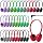 30 Pack Wired Headphones, Adjustable On Ear Headphones, Multi-colors
