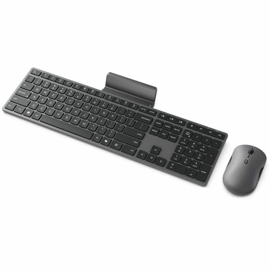 Lenovo 700 Modern Wireless Keyboard & Mouse Combo, 2.4 GHz Dongle & Dual Bluetooth Connection, AES-128 Encryption, 36 Month Battery Life, Quiet Mouse, Luna Grey - Image 5