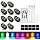 10Pcs Wireless Led Lights for Car with Remote Control, 8 Colors 10 Kind of Lighting Effects USB Rechargeable Anti-Collision Warning Light, High Brightness LED Strobe Lights for Car Drone Aircraft