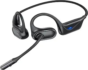 Open Ear Bluetooth Headset with Boom Mic, Bluetooth 5.4 Trucker Headphones
