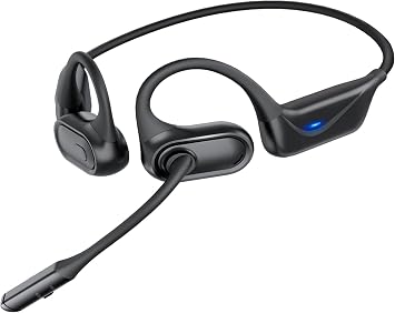 Open Ear Bluetooth Headset with Boom Mic, Bluetooth 5.4 Trucker Headphones