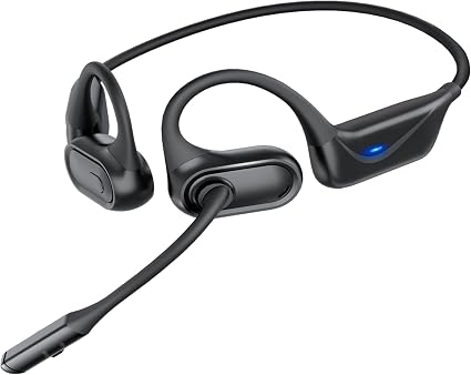 Open Ear Bluetooth Headset with Boom Mic, Bluetooth 5.4 Trucker Headphones