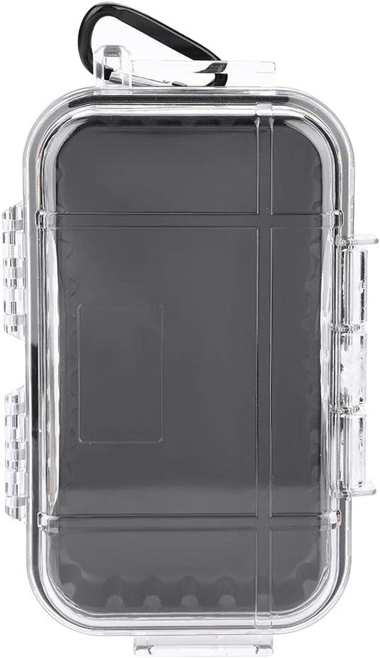 Small Waterproof Storage Case, Outdoor Survival Waterproof Dry Box Protective Case Shockproof Airtight Carry Box Container Floating Hard Shell for EDC Tools Phone Keys Watches Travel Fishing