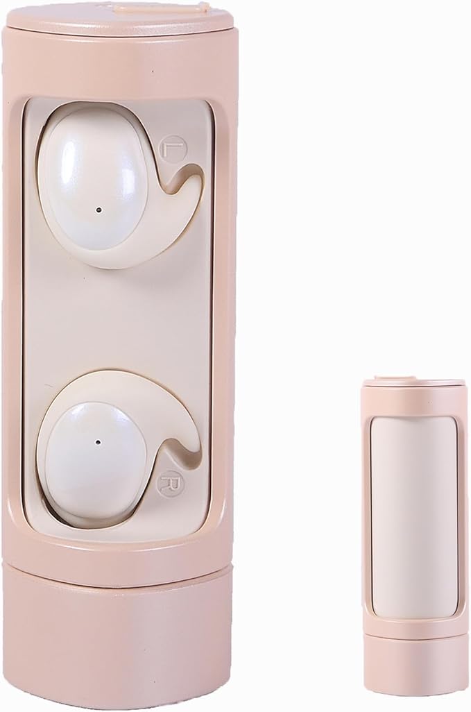 Sleep Headphones Sleep Headphones Wireless Bluetooth Invisible Earbuds Comfortable Noise Cancelling Sleep Earbuds for Side Sleepers Sleep Earbuds for Insomnia Side Sleeper Snoring（Pink）