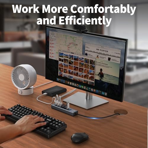 4Ft 7-Port USB 3.0 Hub for Desktop - Aluminium USB E | Computer Access - Image 7