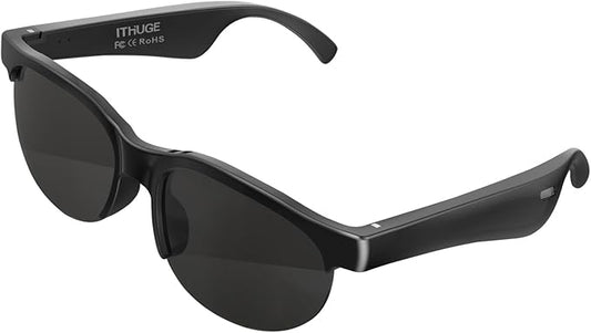 AI Smart Translation Glasses - Real-Time Voice Translator, 138+ Languages, Bluetooth 5.4, 8Hr Battery for Travel Business (Black)