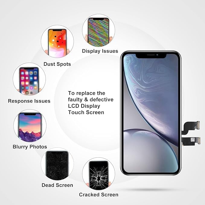 LL TRADER Screen Replacement for iPhone Xs MAX 6.5" LCD Retina Display Replacement Touch Screen Digitiser with Repair Tool Kits 2025 New for USA