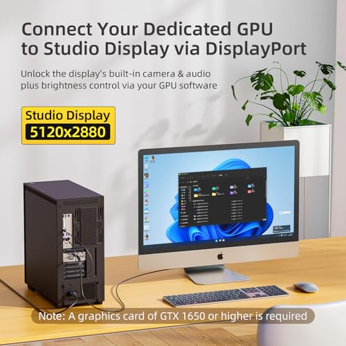 DisplayPort to USB-C Cable Data & Power for Portable Displays 9.8FT