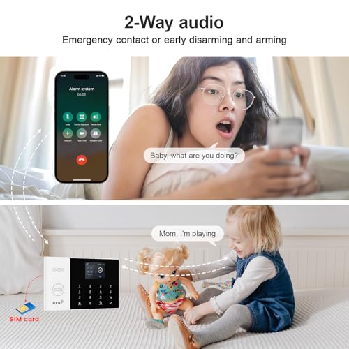 Alarm System for Home Security,24Pcs WiFi+GSM/4G No | Computer Accesso - Image 7