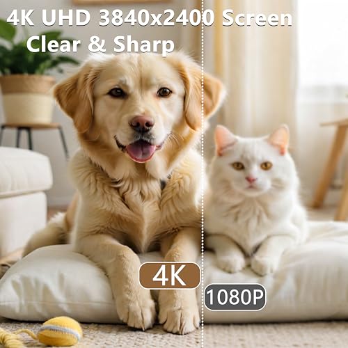 16” 4K Portable Monitor, 3840×2400 IPS 16:10 Gaming Display