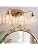 3 Light Gold Vintage Vanity Lights, Antique Brass Finish