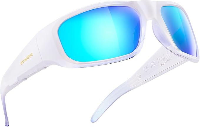 OhO Smart Glasses,Polarized Sunglasses with Bluetooth Speaker,Athletic/Outdoor UV Protection and Voice Control,Unisex(Mirror Blue Lens)