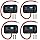 USB Outlet Panel 4-Pack - 54W Fast Charging Type-C PD 36W + USB-A QC 3.0 18W 12V/24V Surface Mount for RV Marine Truck Bus Golf Cart