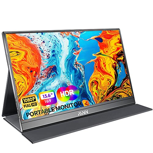 MNN 15.6" FHD 60Hz Portable Monitor USB-C HDMI IPS HDR Gaming Laptop - Image 2