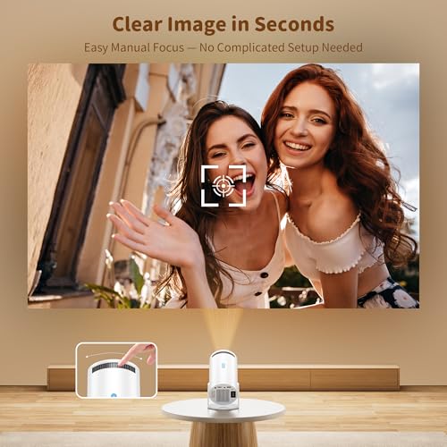 Mini Projector, Native 1080P Portable Projector with Carrying Case