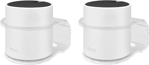 Acrylic Wall Mount for TP-Link Deco X55 AX3000 WiFi 6 Mesh System(Deco X55), X55 Pro, X20, X60, X68 (AX3000,AX1800,AX3600), 2 Pack