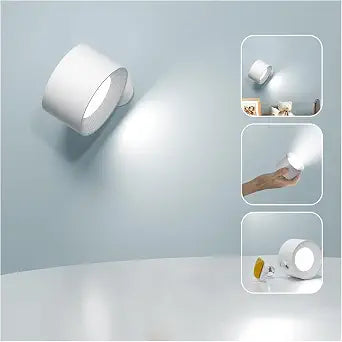 Deyagoo LED Wall Sconce, Rechargeable Wall Light for Bedroom