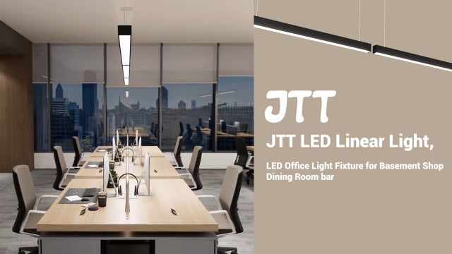 JTT 4FT LED 4Pack White Linear Light,50W/40W/30W Linkable Office Light