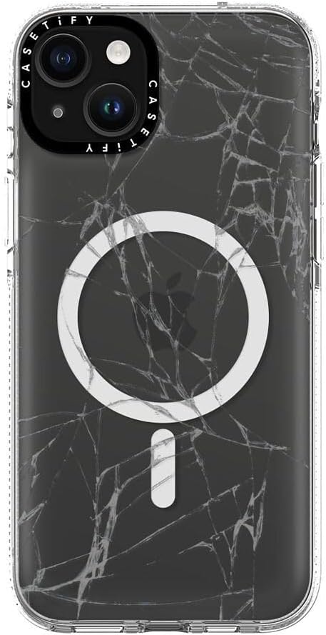 CASETiFY Clear iPhone 15 Plus Case [Not Yellowing / 6.6 ft. 3X Military Grade Drop Protection/Compatible with Magsafe] - Broken - Clear