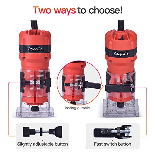 Compact Palm Router Tool, 800W Hand Wood Trimmer Router - Image 7