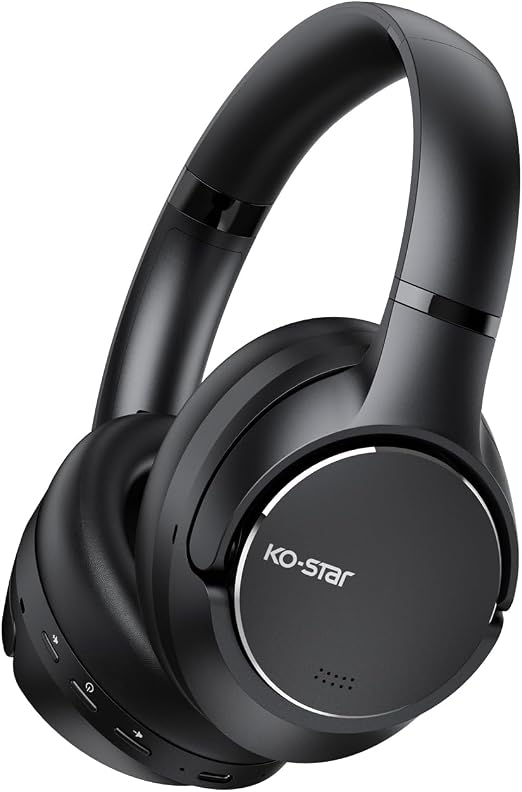 Wireless Hybrid Noise Cancelling Over Ear Headphones, Bluetooth Headsets