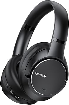Wireless Hybrid Noise Cancelling Over Ear Headphones, Bluetooth Headsets
