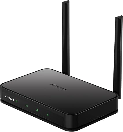 NETGEAR Dual Band WiFi Router (R6020) – AC750 Wireless Speed (Up to 750Mbps), Coverage up to 750 sq. ft., 10 Devices, 4 x Fast Ethernet Ports