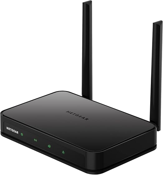 NETGEAR Dual Band WiFi Router (R6020) – AC750 Wireless Speed (Up to 750Mbps), Coverage up to 750 sq. ft., 10 Devices, 4 x Fast Ethernet Ports