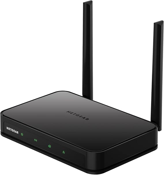 NETGEAR Dual Band WiFi Router (R6020) – AC750 Wireless Speed (Up to 750Mbps), Coverage up to 750 sq. ft., 10 Devices, 4 x Fast Ethernet Ports
