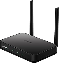 NETGEAR Dual Band WiFi Router (R6020) – AC750 Wireless Speed (Up to 750Mbps), Coverage up to 750 sq. ft., 10 Devices, 4 x Fast Ethernet Ports