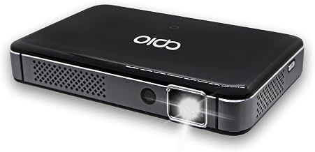 APIO Resolution 1080p Auto Focus, 400 ANSI Lumen DLP Pro Pocket Projector with HDMI/Type C Supports, Built-in Rechargeable Battery and Speakers for Streaming Movies, Laptops, Phones, Home & Outdoor - Image 1
