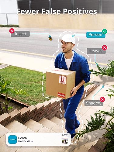 DEKCO 2K Outdoor Security Cameras, Wired WiFi, 2 Pack - Image 5