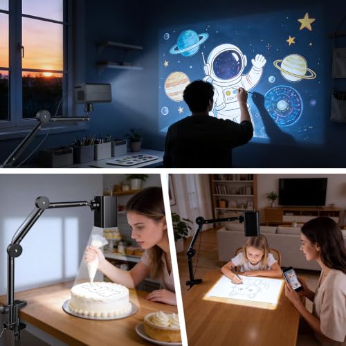Art Projector for Tracing with Adjustable Stand