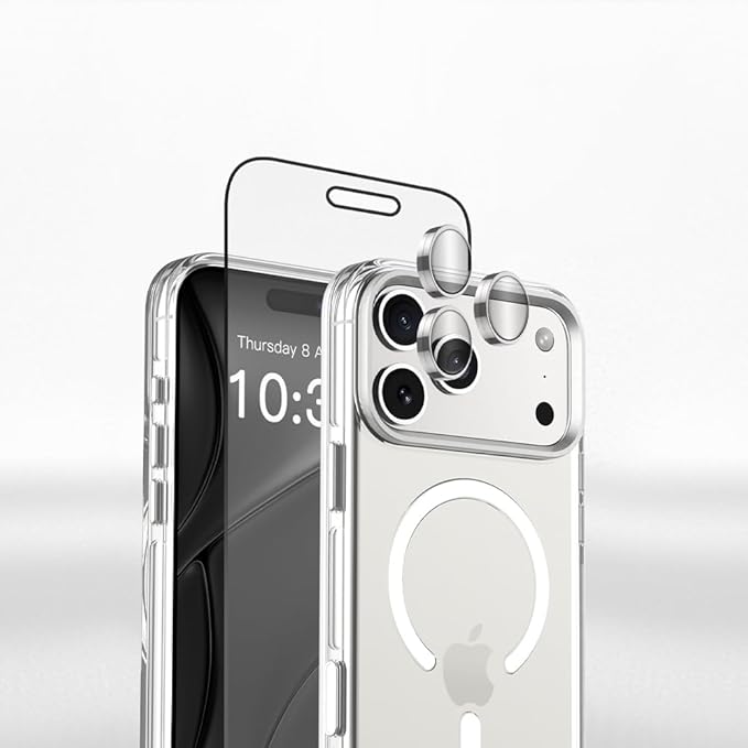 AMET Ultra 360 Protection Bundle for iPhone 17/ Plus/Pro/Pro Max. Includes Case, Screen Protection and Camera Protection (iPhone 17 Air)
