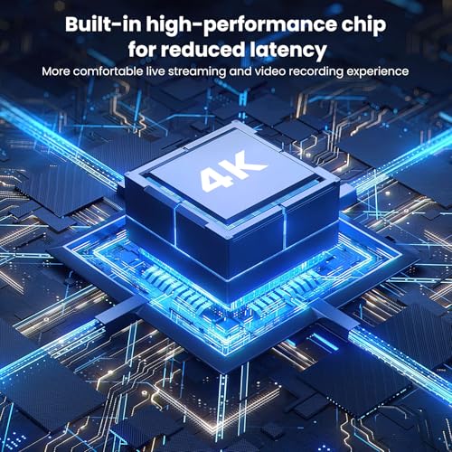 ELUTENG 4K HDMI Game Capture Card, USB 3.0/Type-C 1080P 60FPS Low Latency