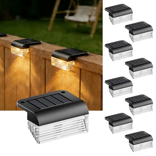 Solar Fence Lights - Warm 3000K Outdoor Accent Lighting - Image 2