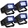 Treela 4 Pack Strobe Party Light Small Bright LED Outdoor, Blue, 24 LED