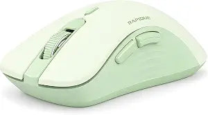 RAPIQUE Bluetooth Wireless Mouse, Dual Bluetooth & 2.4GHz, Sage Green - Image 1