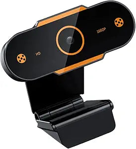 1080P USB Webcam with Microphone Adjustable Base Computer Camera for pc Laptop Desktop Tv Notebook Video Conferencing Live Streaming Online Classes