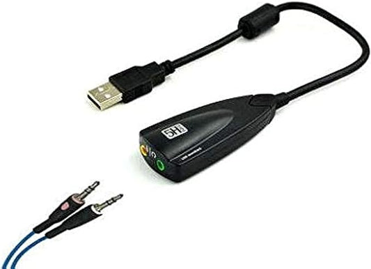 Surround Gaming Headset USB to 3.5mm Jack Stereo Headset Adapter Designed for LogitechGamingHeadsets G430 & G230 (White or Black, Depending on Availability)