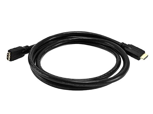 Monoprice Premium High Speed HDMI Cable - CL2, Male to Female Extension, 24AWG, 6 Feet, Black - Commercial Series