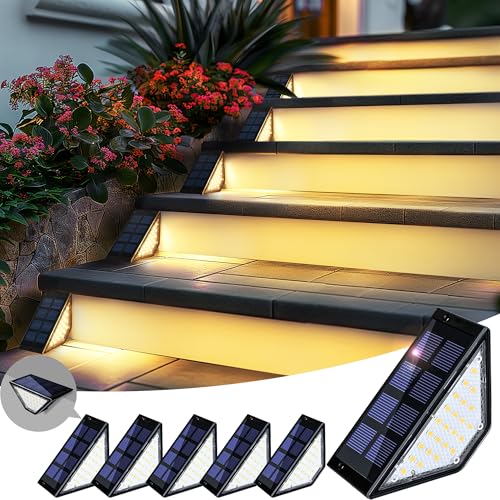 Solar Step Lights — 6-Pack Warm White, Waterproof - Image 2