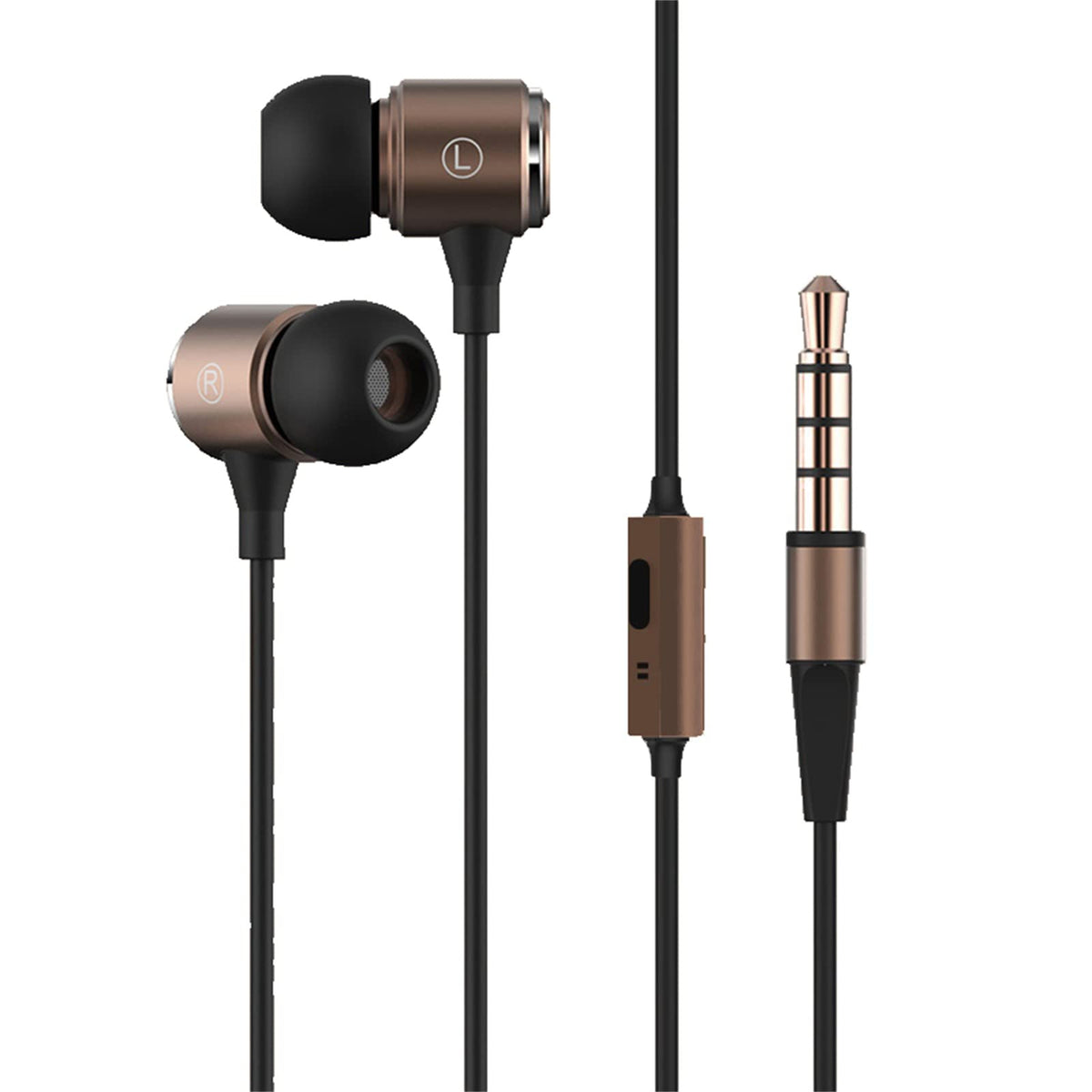 Long Cord Wired Earbuds Without Mic for TV Watching