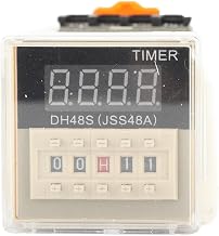 DH48S-2Z 220V Digital Time Relay with Socket Base – Adjustable 0.01S-99H99M, Power On Delay Solid Relays for Industrial Control & Lighting Systems