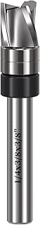 Spiral Flush Trim Router Bit 3/8" Diameter,3/8" Length, 1/4 Shank - Image 1