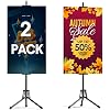 Poster Stands for Double Display, Adjustable Poster Board Height Up to 80"