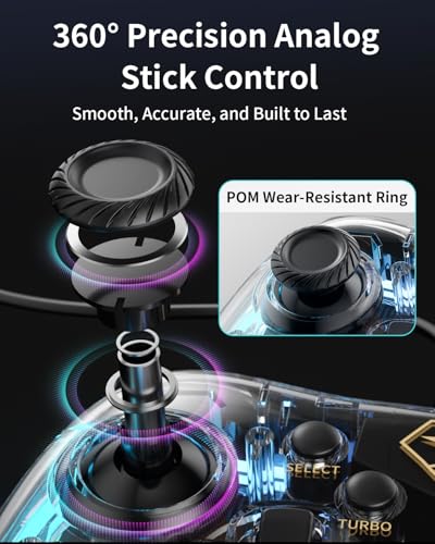 Aolion gaming PC20 Wired Controller for Windows PC, Switch, TV Box and PS3